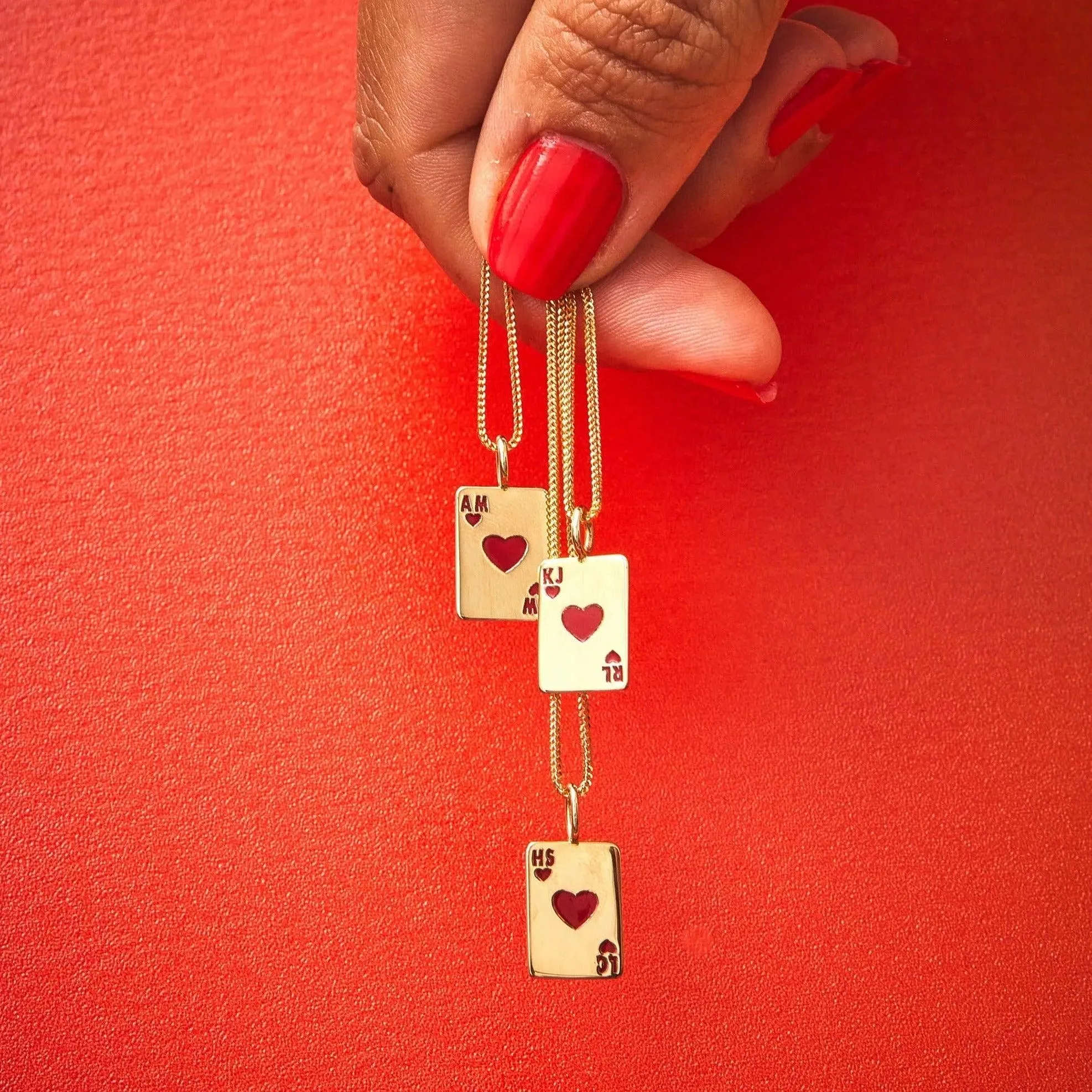 Ace of Hearts Enamel Charm