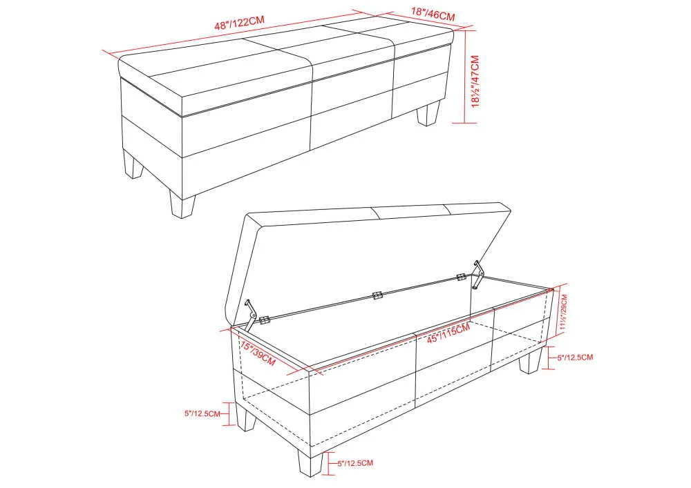 Afton Ottoman Bench