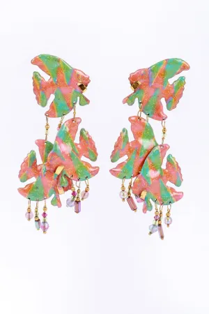 Angelfish Cluster Earrings