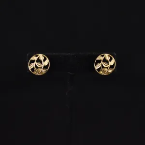 Avon Floral Goldtone Earrings