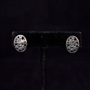 Avon Floral Oval Earrings