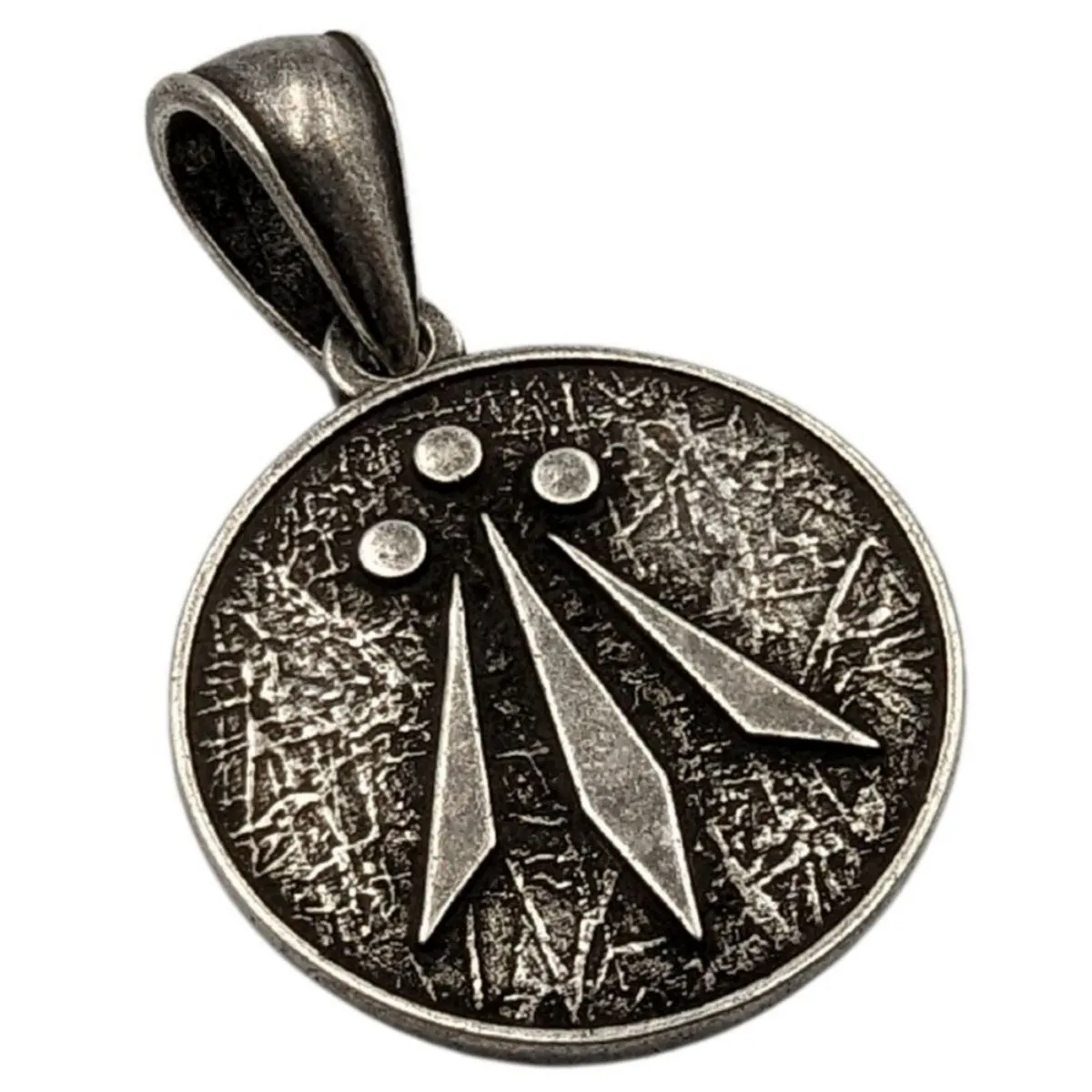 Awen symbol bronze pendant