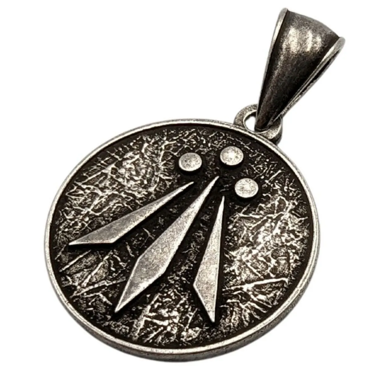 Awen symbol bronze pendant