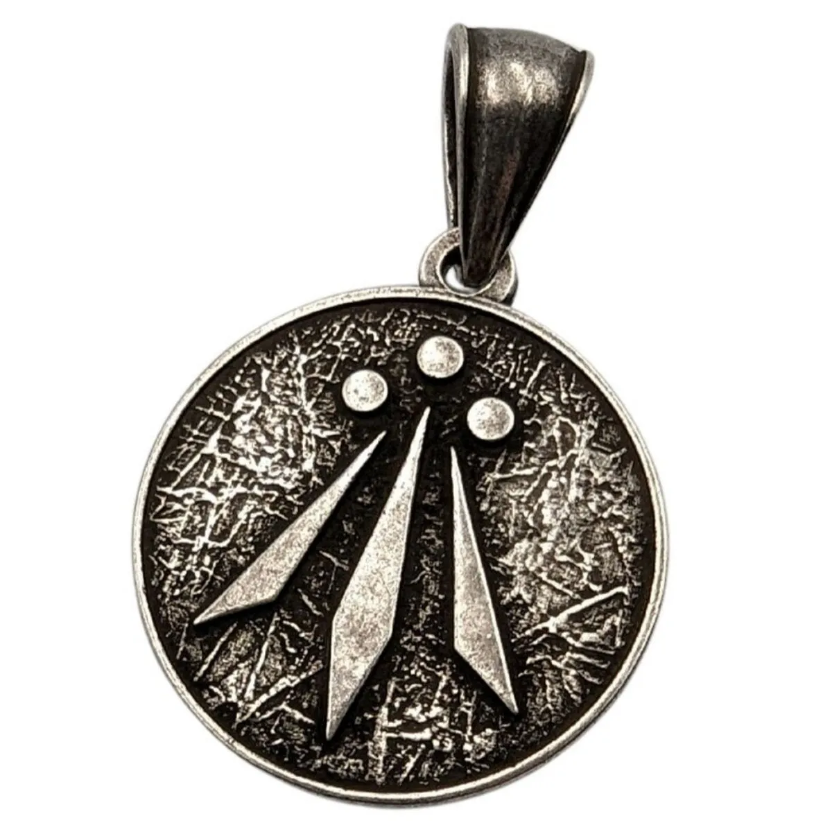 Awen symbol bronze pendant