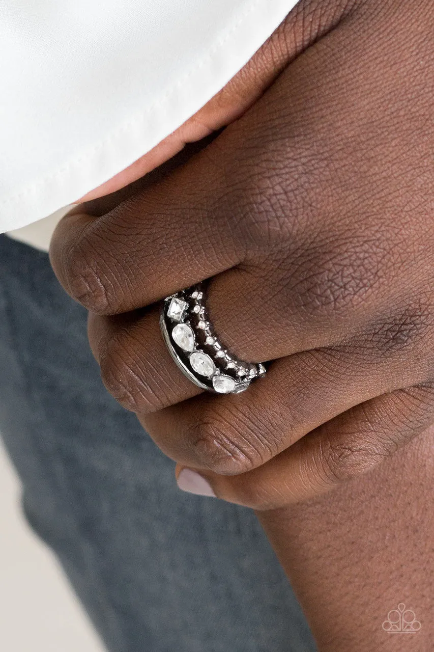 Backstage Sparkle Black Paparazzi Ring