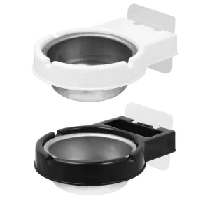 Balacoo 2Pcs Wall Mounted Ashtray with Cigarette Holder Bathroom Hanging Ash Box Smoking Accessories for Home Office Bar Toilet Kitchen