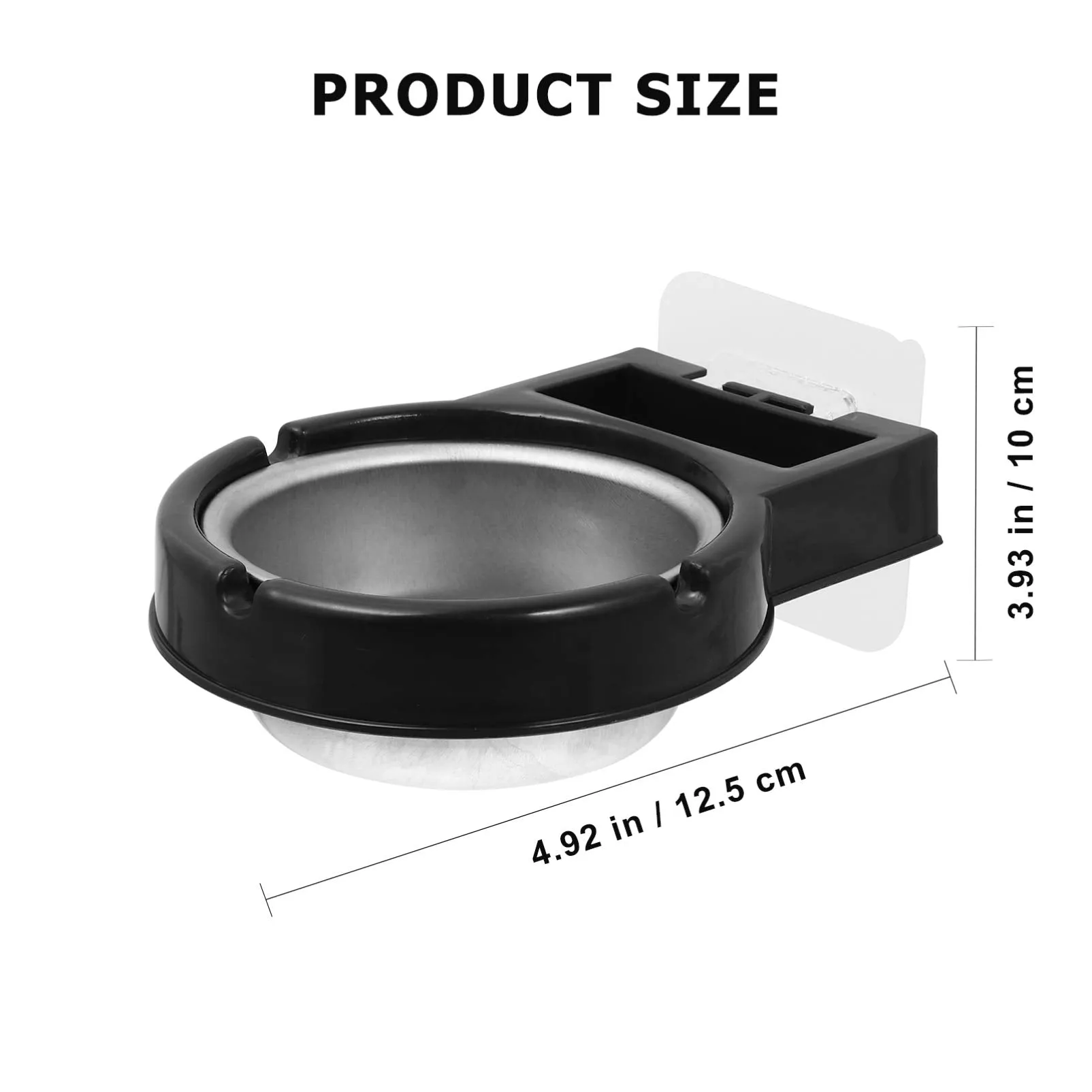 Balacoo 2Pcs Wall Mounted Ashtray with Cigarette Holder Bathroom Hanging Ash Box Smoking Accessories for Home Office Bar Toilet Kitchen