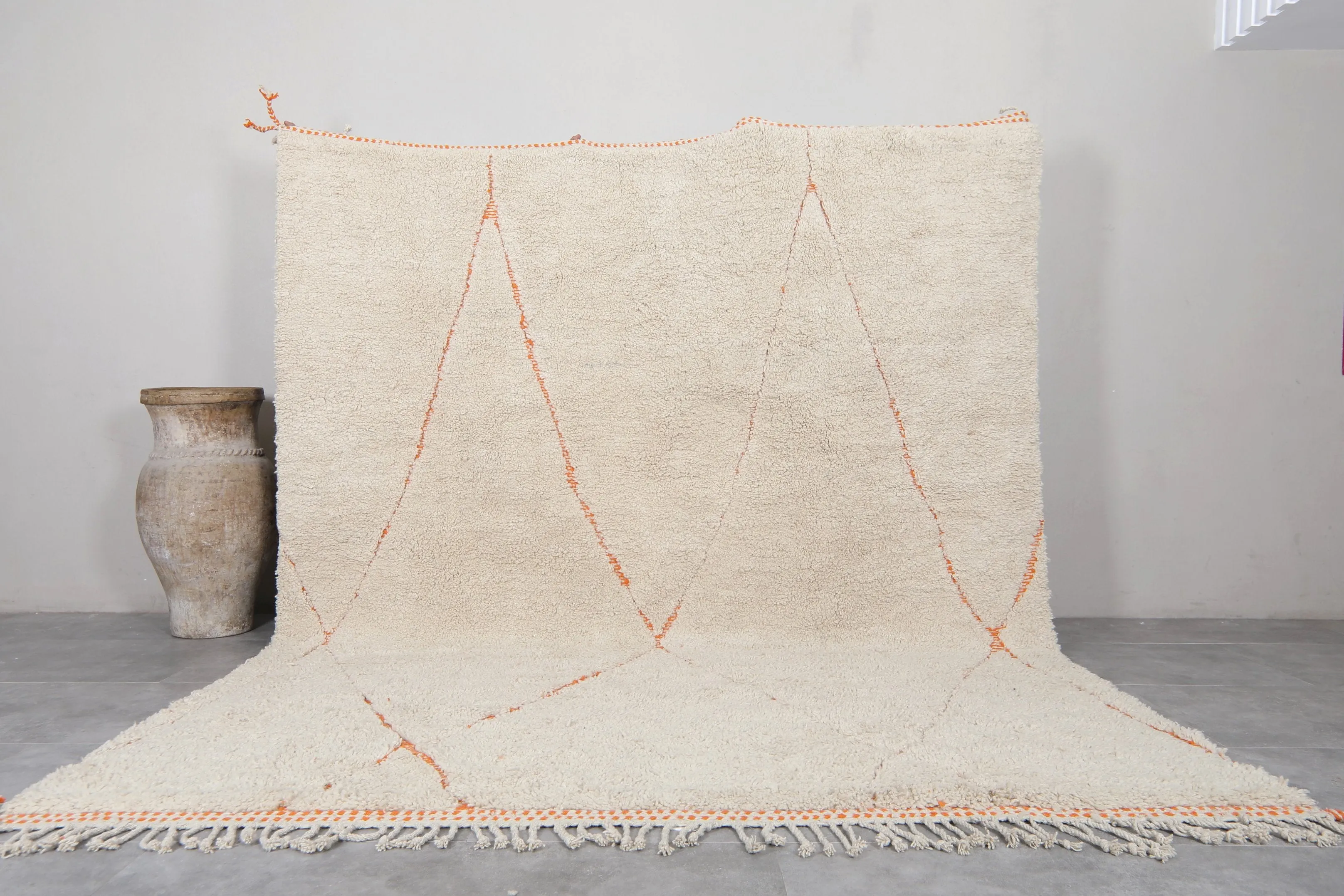 Beni Ourain Moroccan rug Custom - Berber handmade rug