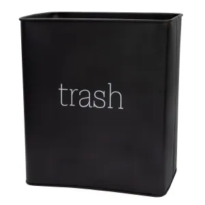 Black Enamel Trash Can (Case of 9)