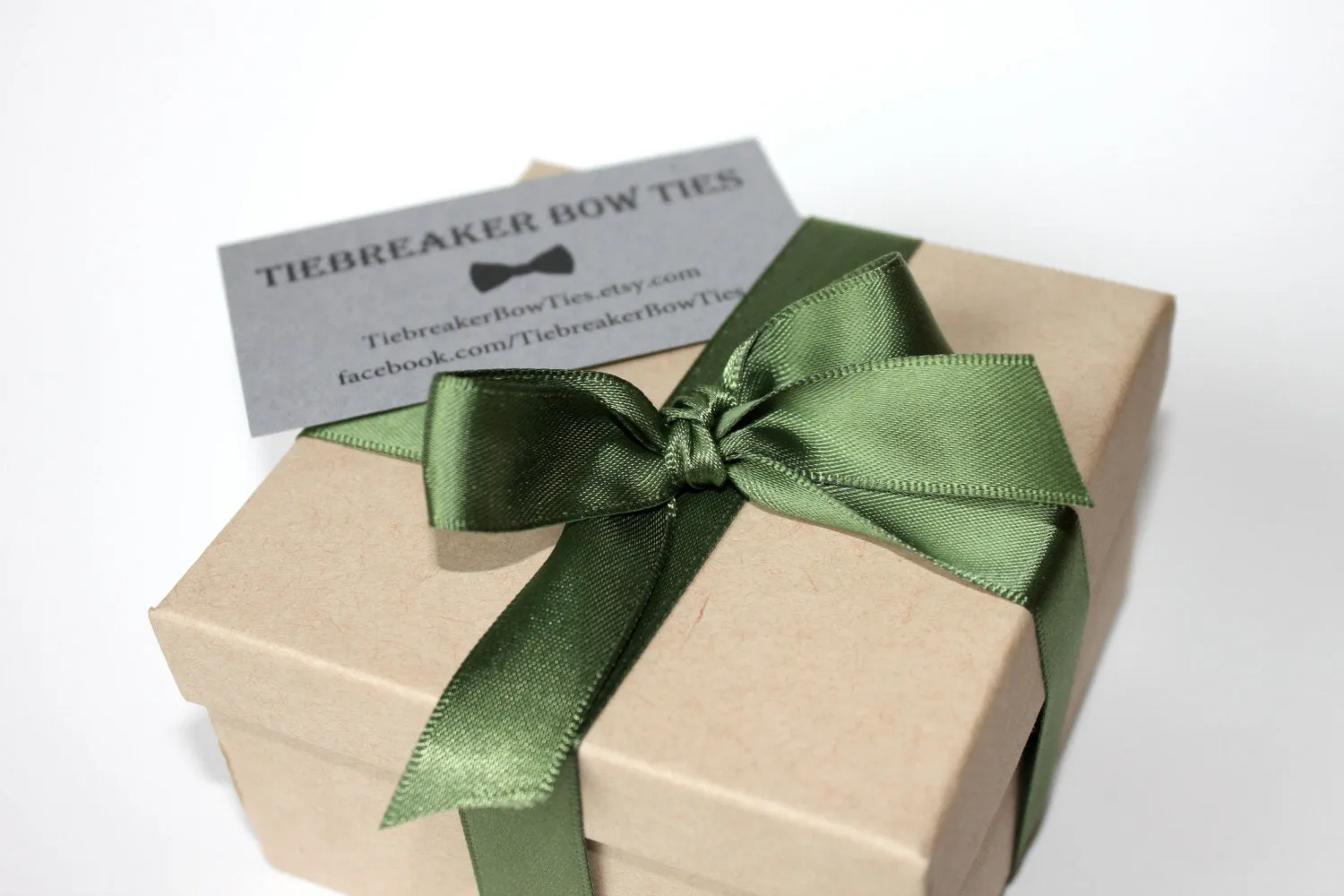 Blue and Green Lily of the Valley Floral Bow Tie