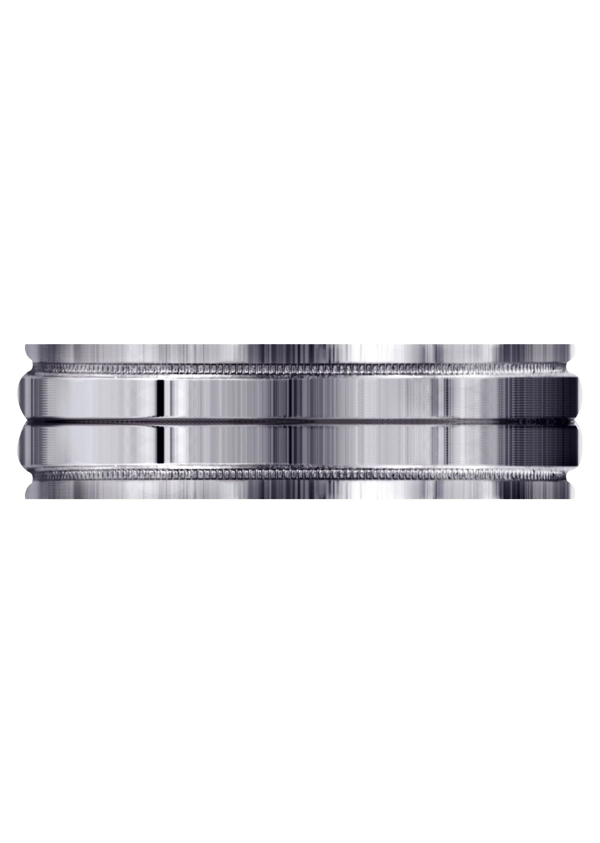 Carved Simple Mens Wedding Band | High Polish Finish (Ezra)