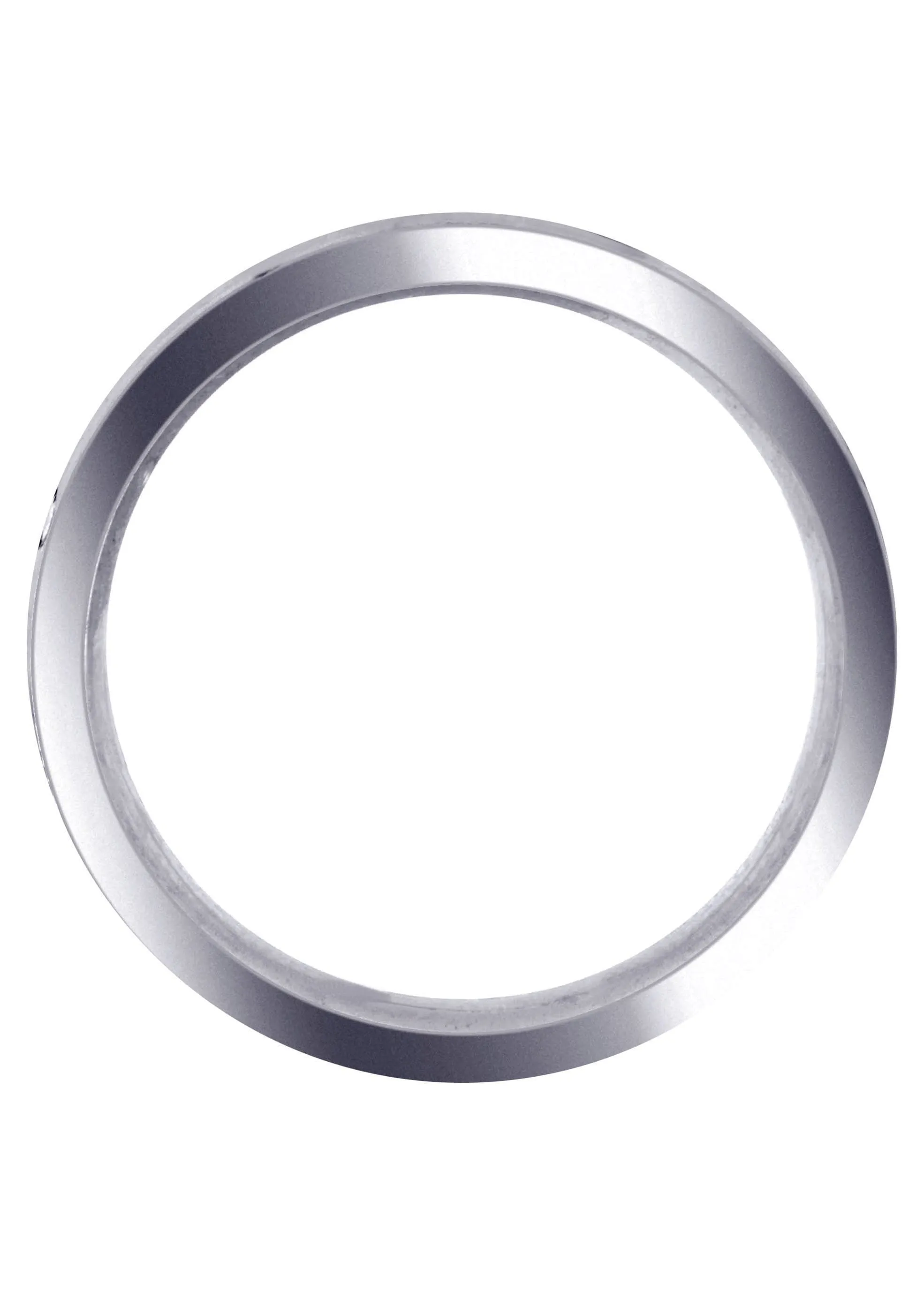 Carved Simple Mens Wedding Band | High Polish Finish (Ezra)