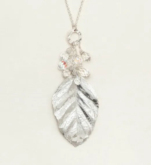 Cascading Elm Silver Necklace