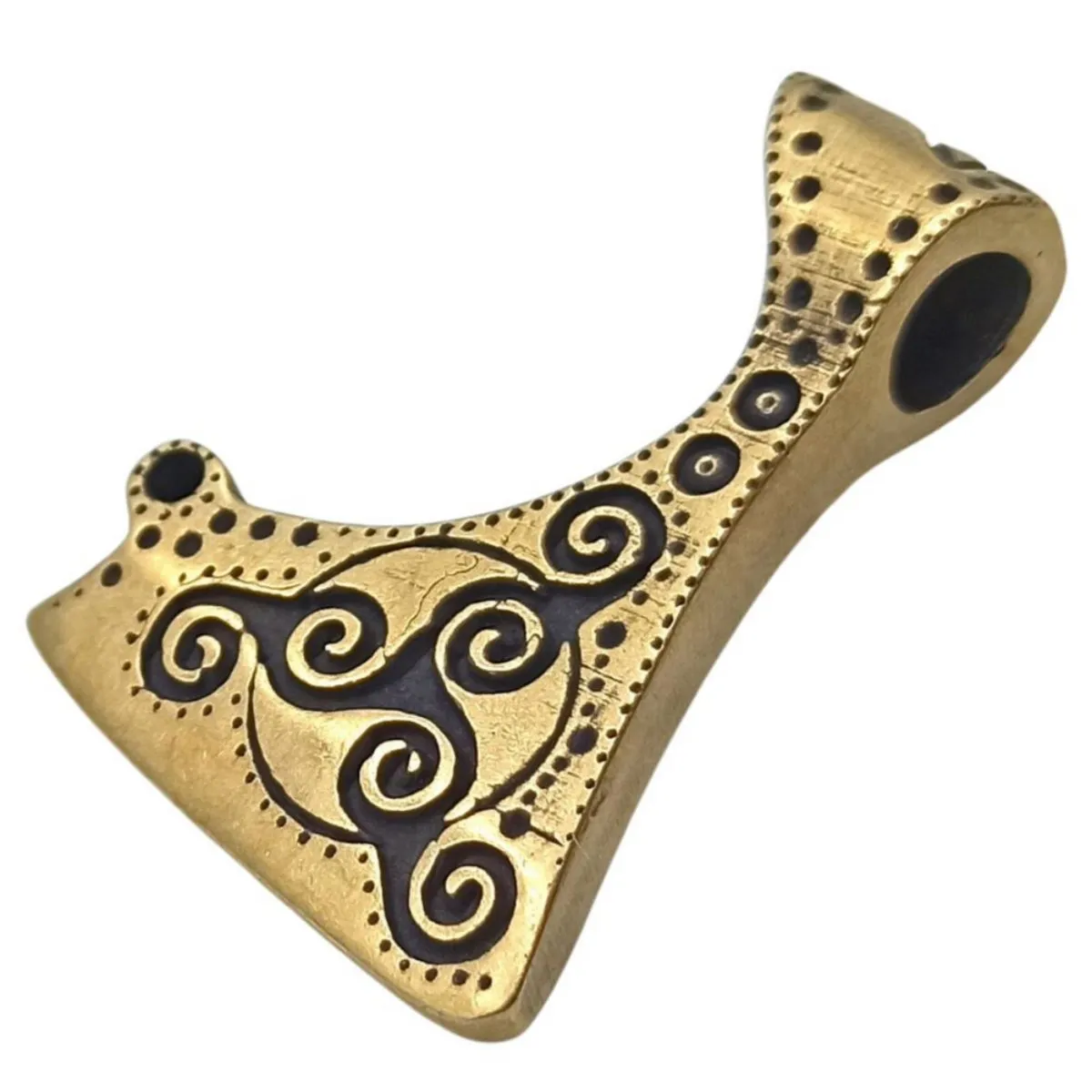 Celtic axe bronze pendant