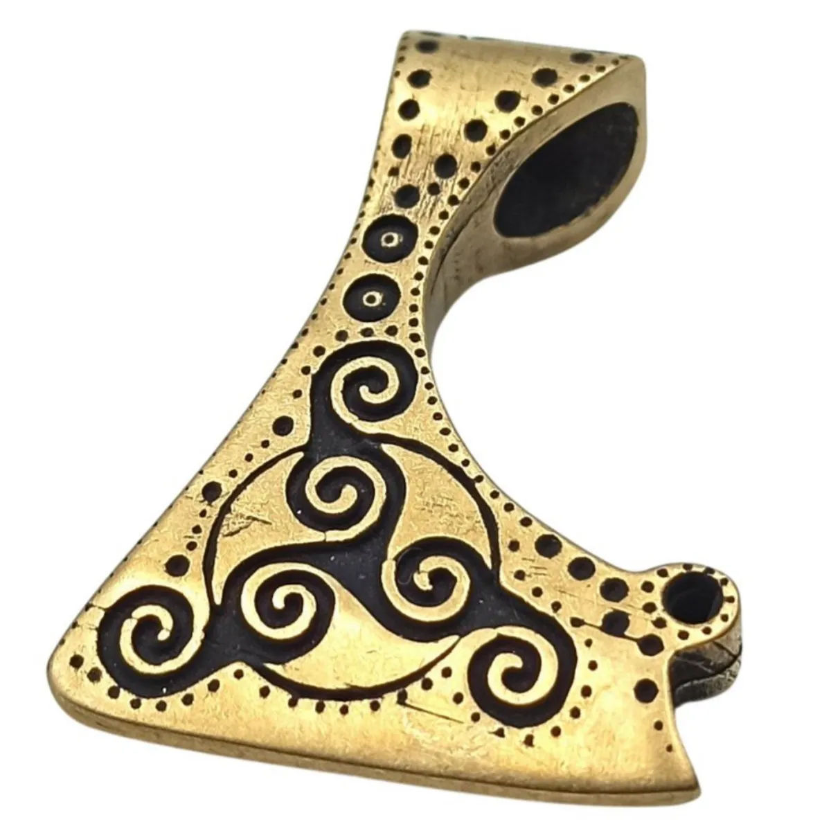 Celtic axe bronze pendant