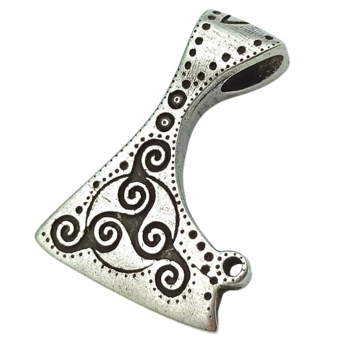 Celtic axe bronze pendant