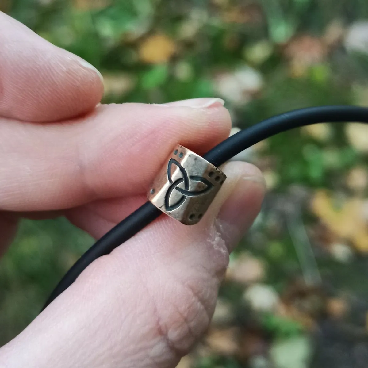 Celtic axe bronze pendant