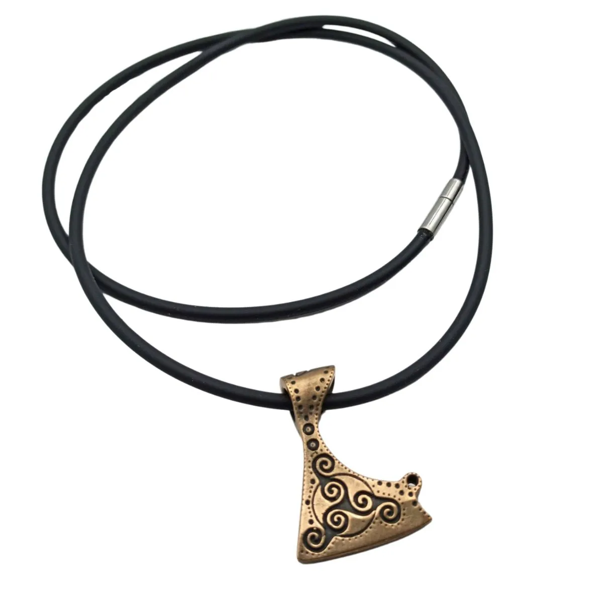 Celtic axe bronze pendant