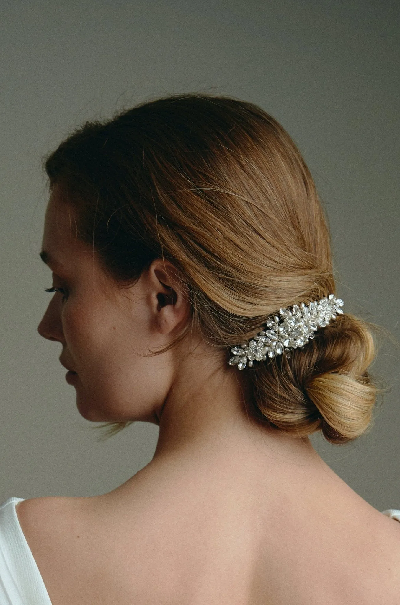 Chloe Bridal Hair Comb For A Classic or Vintage Wedding - Silver