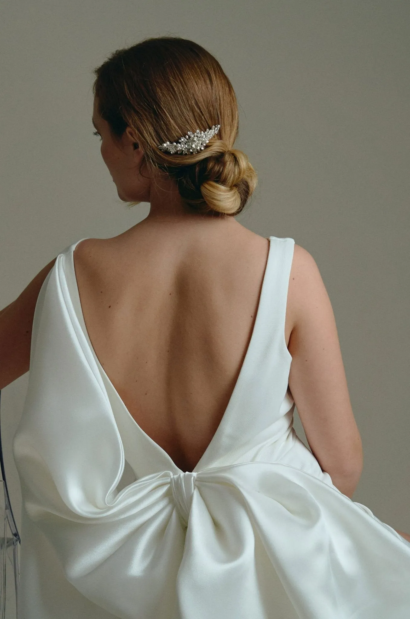 Chloe Bridal Hair Comb For A Classic or Vintage Wedding - Silver