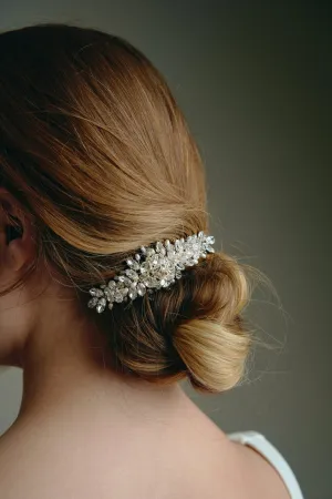 Chloe Bridal Hair Comb For A Classic or Vintage Wedding - Silver