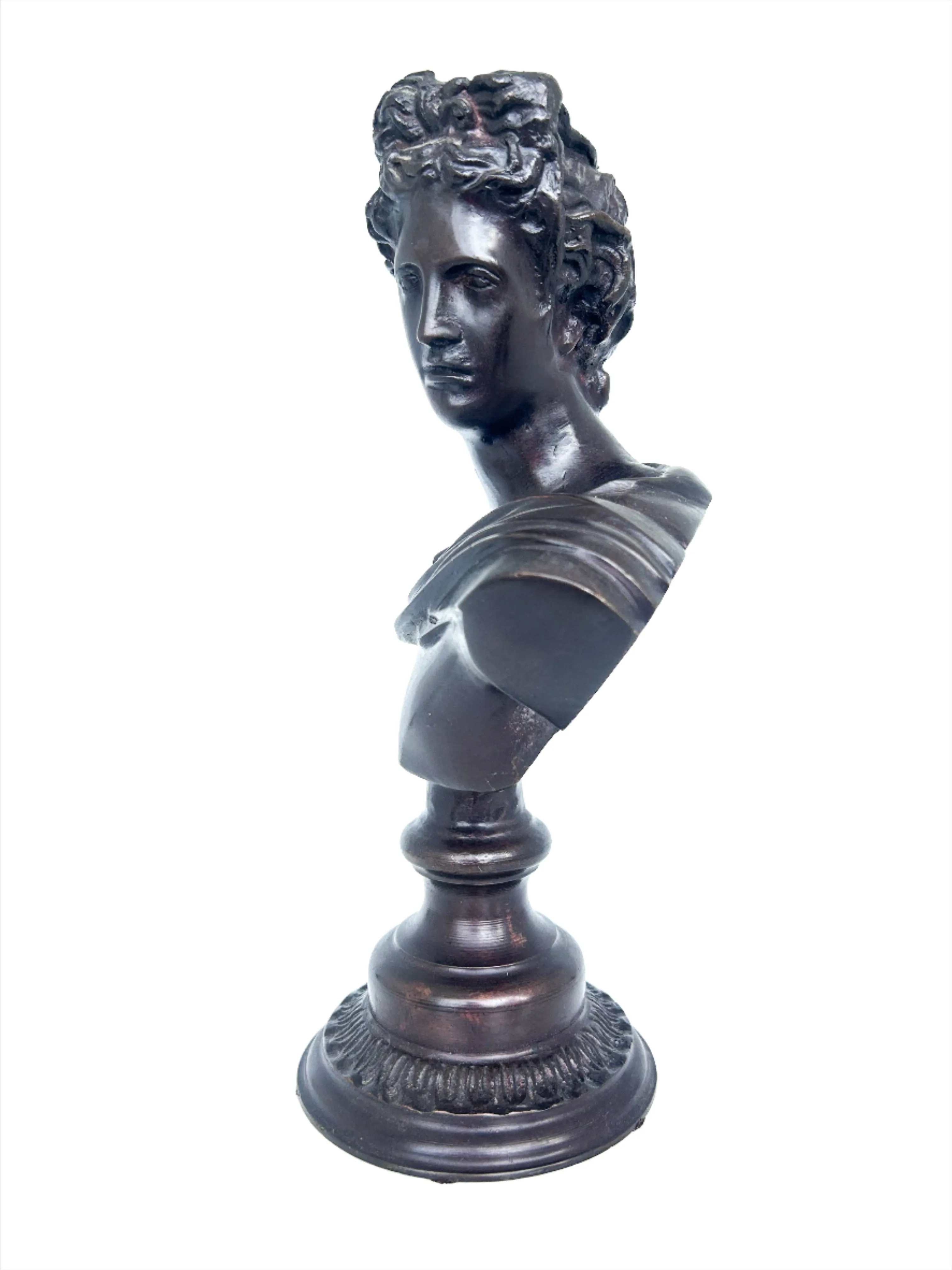 Classical Bust of Cast Metal