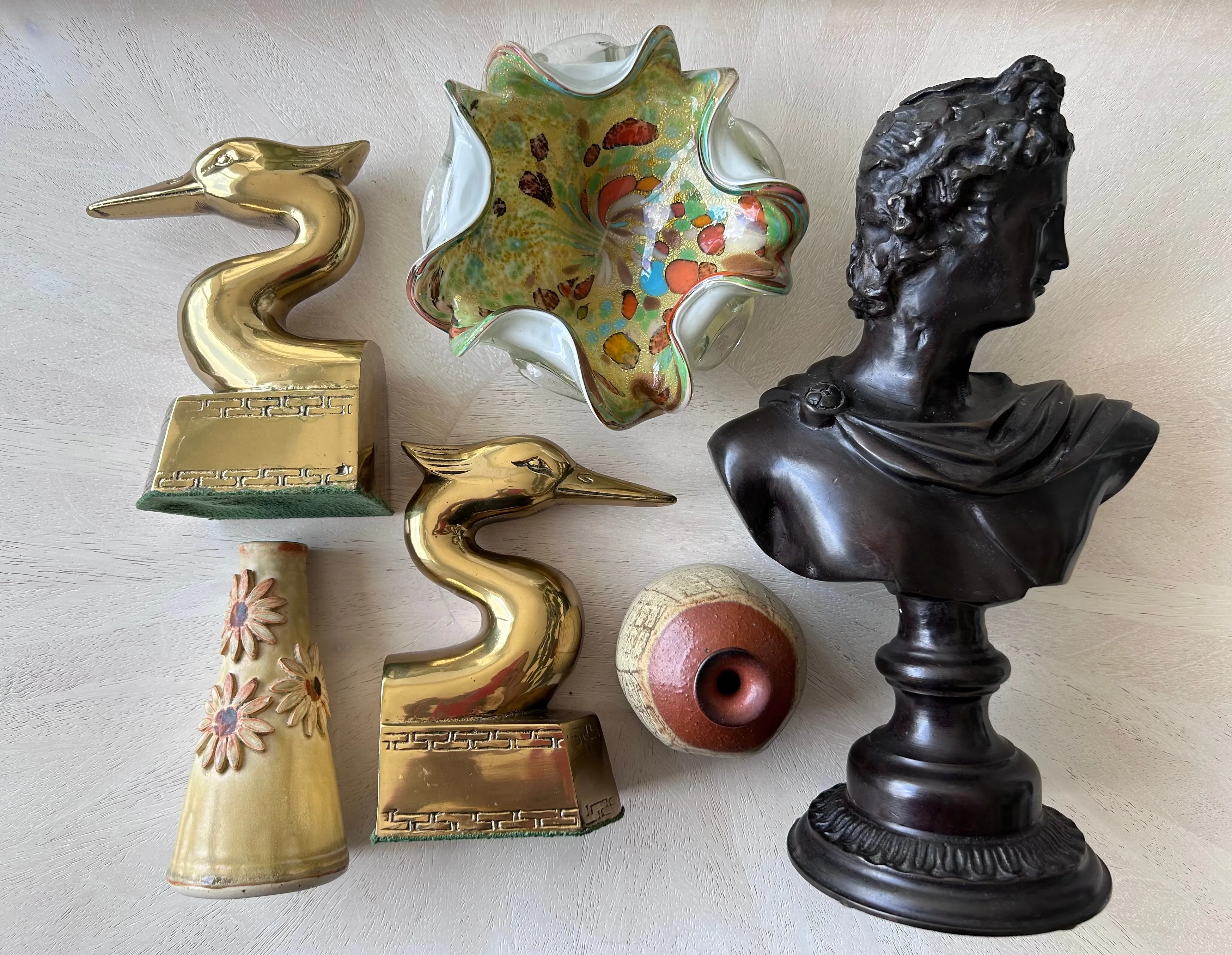 Classical Bust of Cast Metal