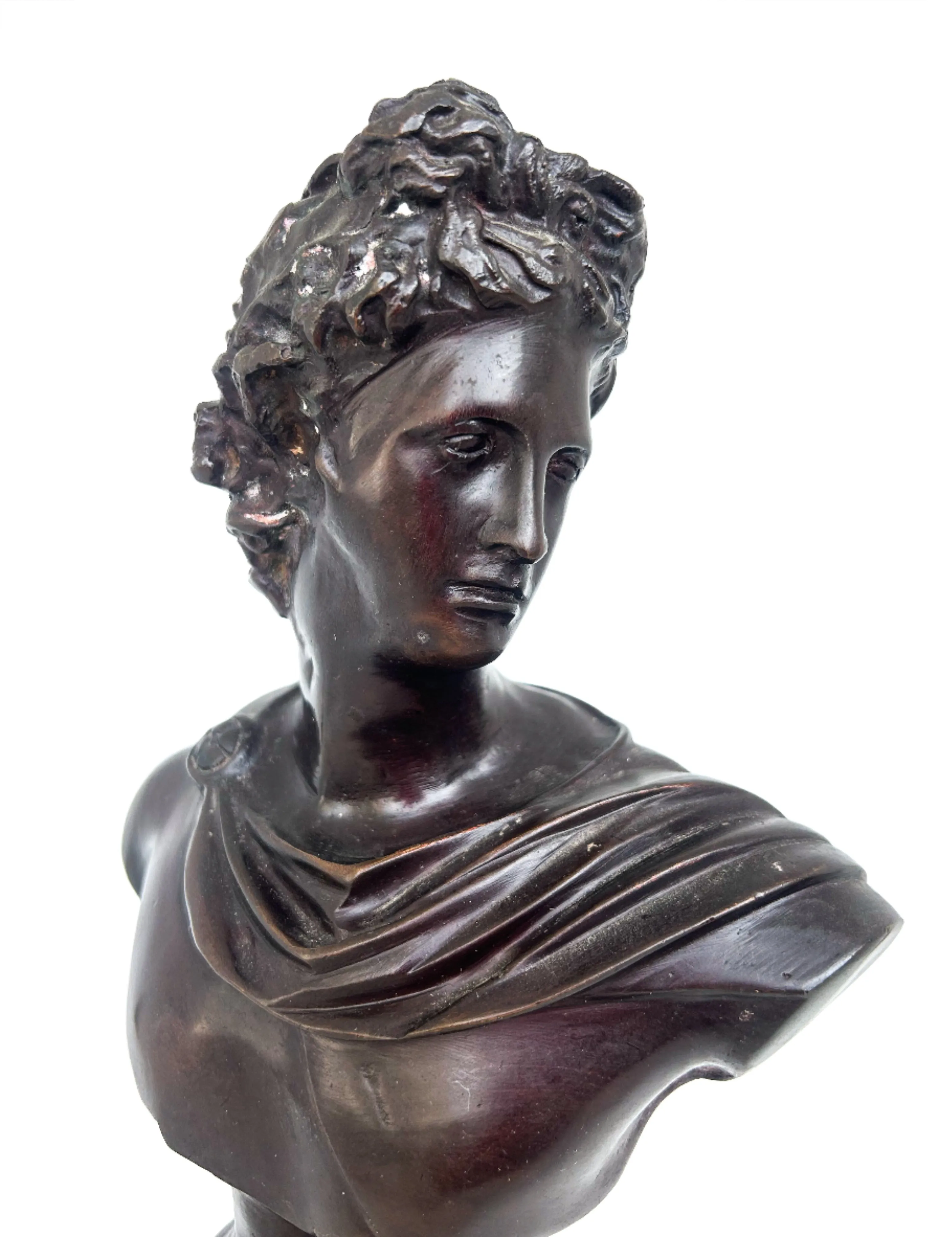 Classical Bust of Cast Metal