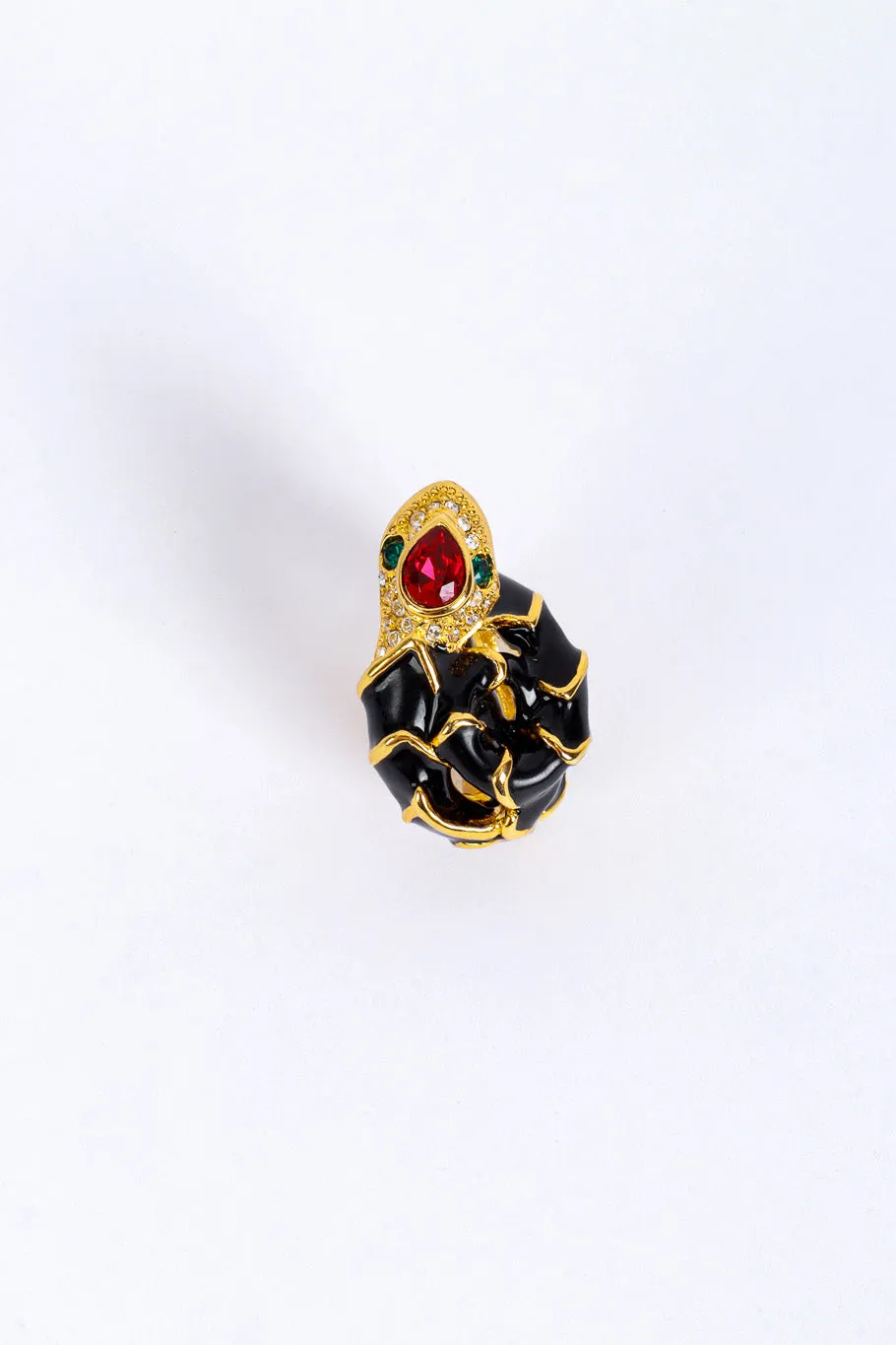 Coiled Snake Cocktail Ring