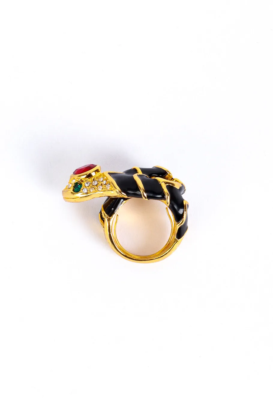 Coiled Snake Cocktail Ring