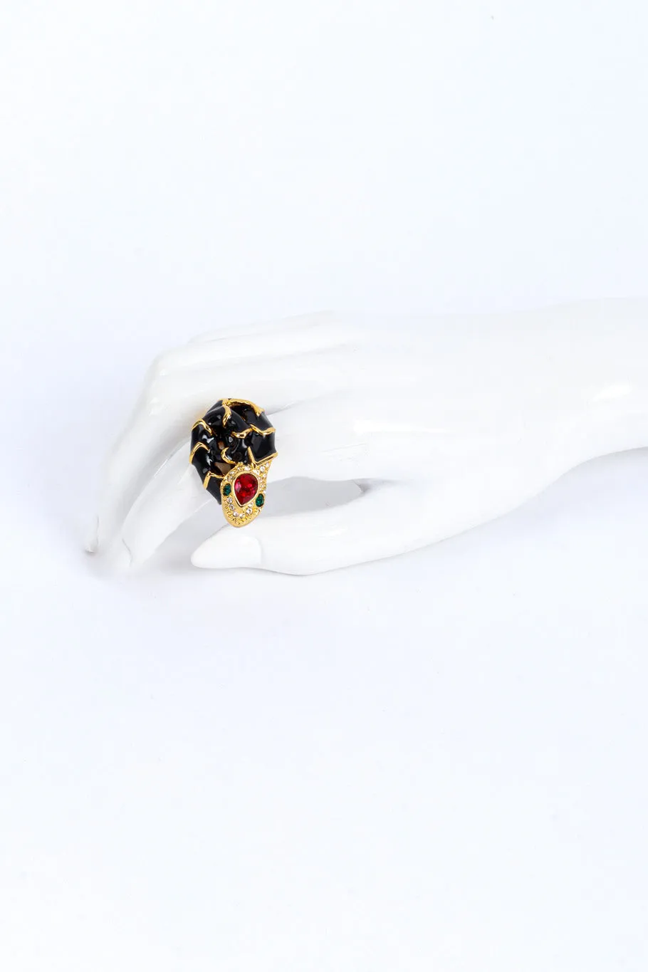 Coiled Snake Cocktail Ring