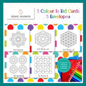 Colour in Eid cards - Geometric Set - CIEC 03