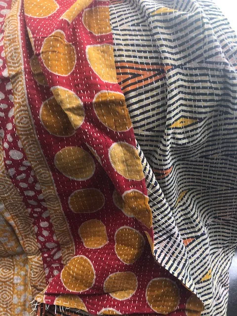 Cotton Kantha Scarf