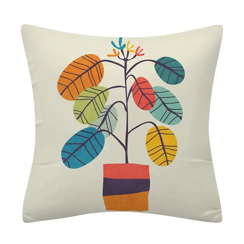 Creative Color Geometric Design Pattern Cushion Cover Sofa Office Seat Car Waist    Home Decoration
