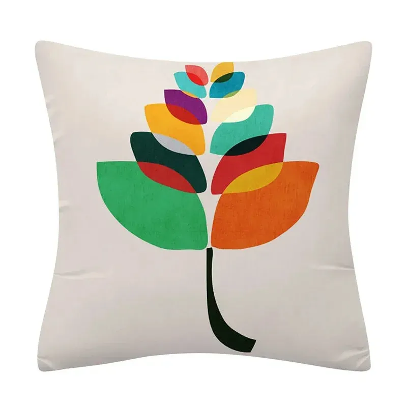 Creative Color Geometric Design Pattern Cushion Cover Sofa Office Seat Car Waist    Home Decoration
