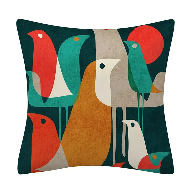Creative Color Geometric Design Pattern Cushion Cover Sofa Office Seat Car Waist    Home Decoration
