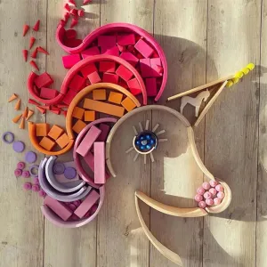 Creative Fun - Colourful Wooden Building Blocks