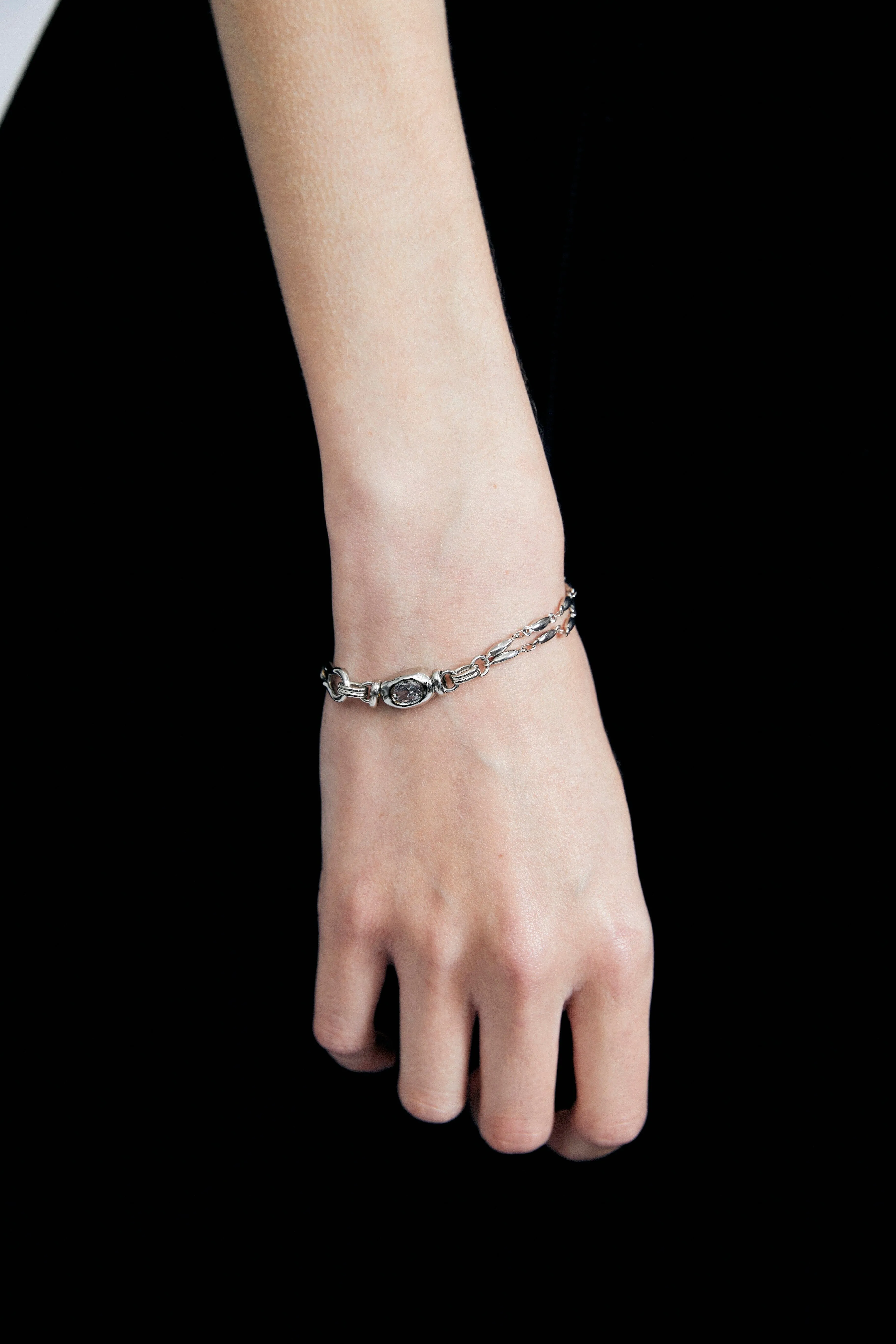 Crystal Chain Toggle Bracelet Bracelet