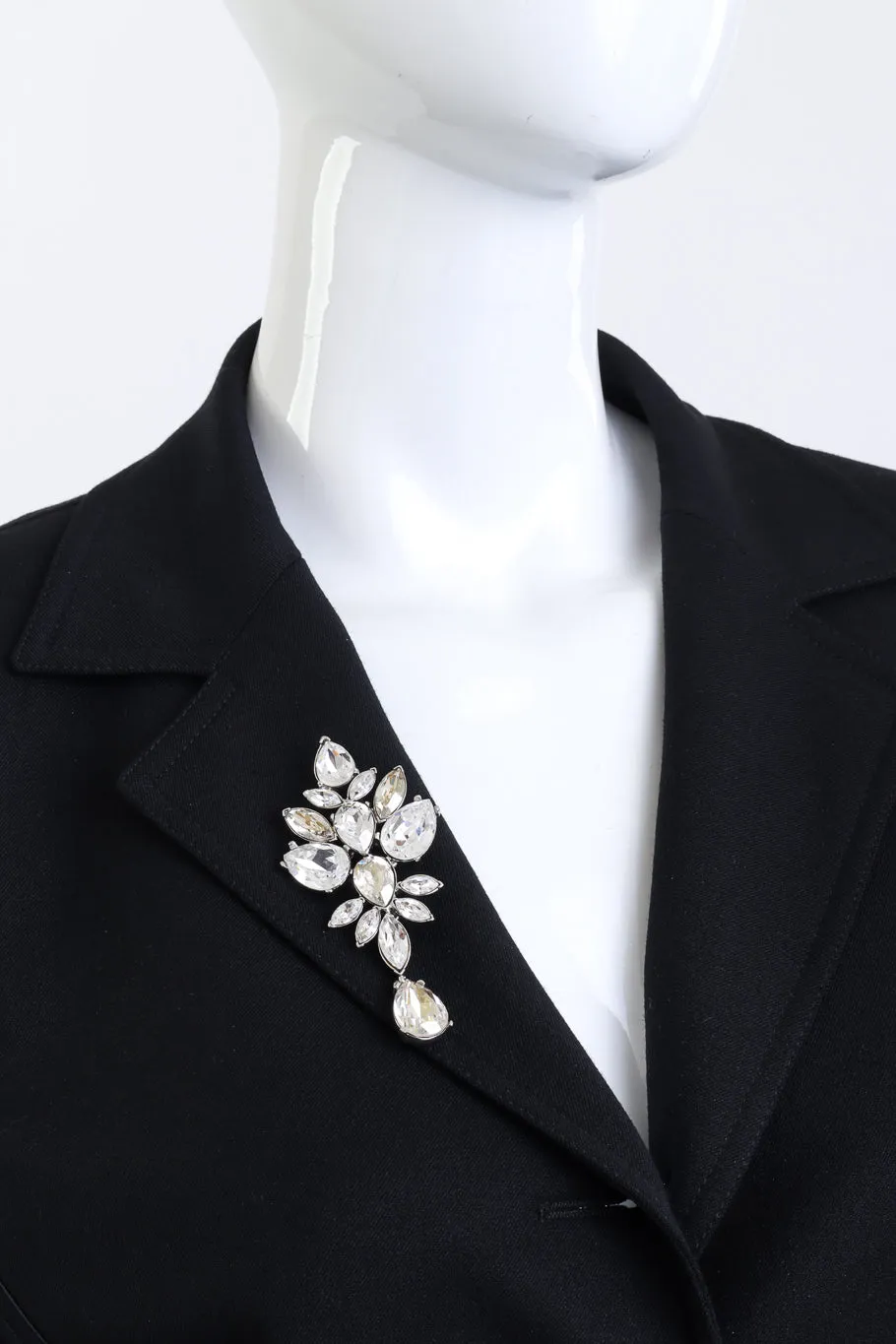 Crystal Cluster Brooch