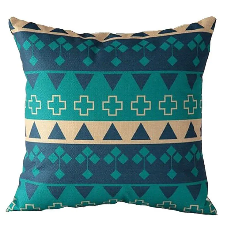 Cushion Cover Nordic Pillow Case Cotton Linen Flower Round 3D Board Cushion Cover Home Decorative Pillow Cover