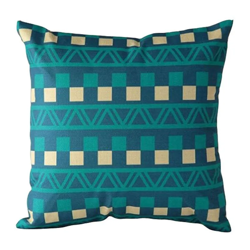 Cushion Cover Nordic Pillow Case Cotton Linen Flower Round 3D Board Cushion Cover Home Decorative Pillow Cover