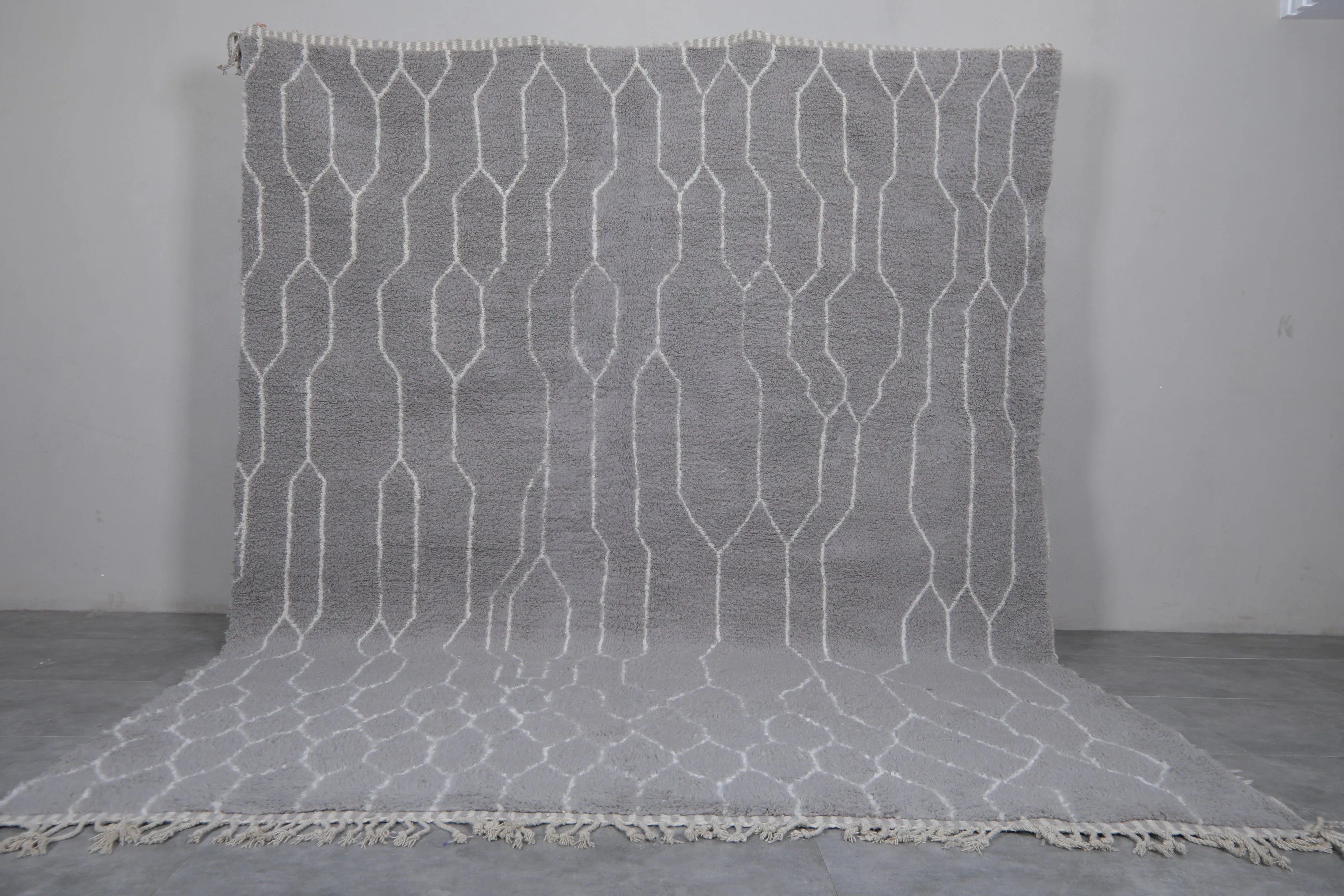 Custom Berber rug Gray - Authentic handmade Beniourain rug