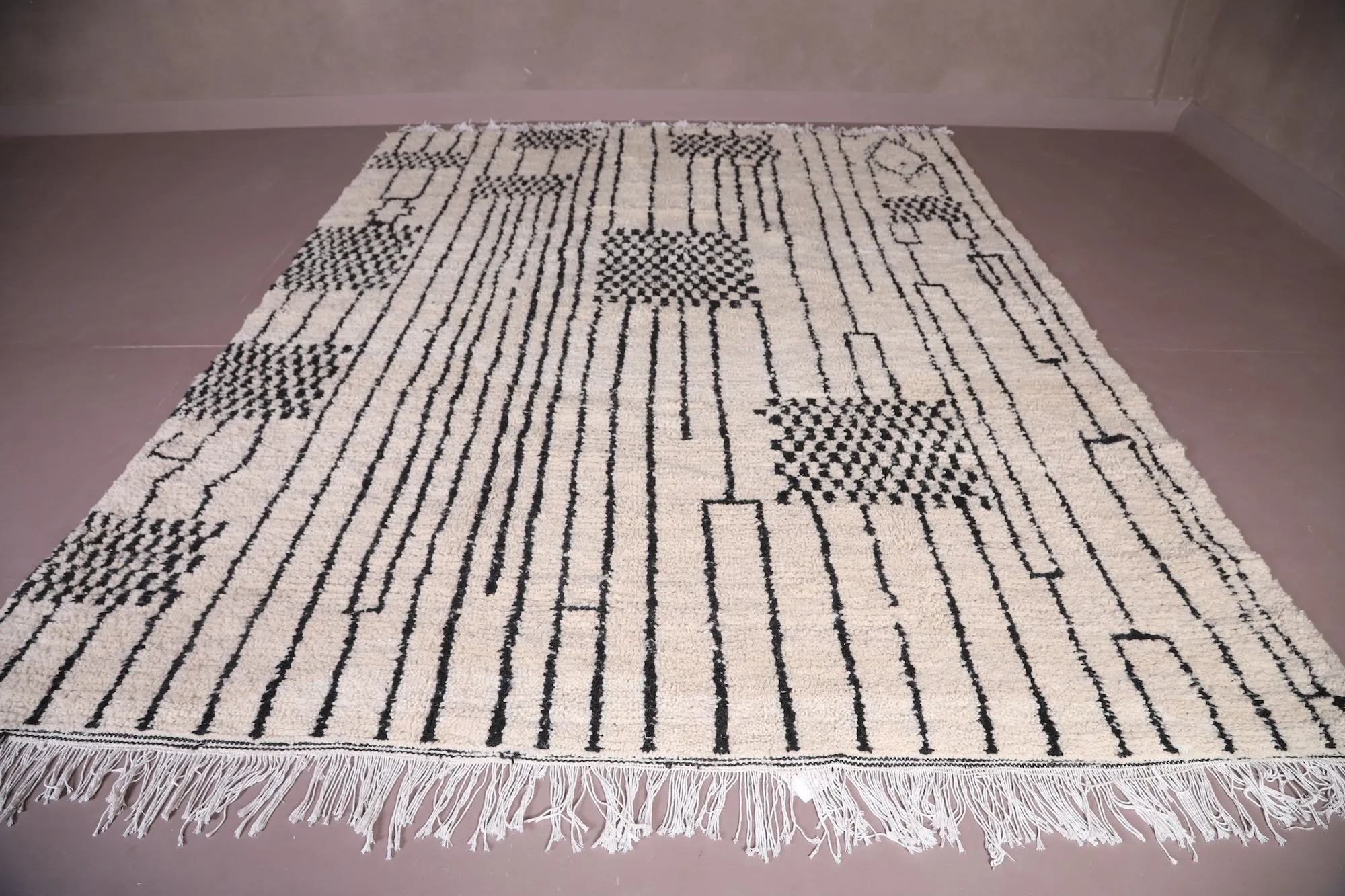 Custom Moroccan rug - Beni ourain rug Handmade - Wool rug
