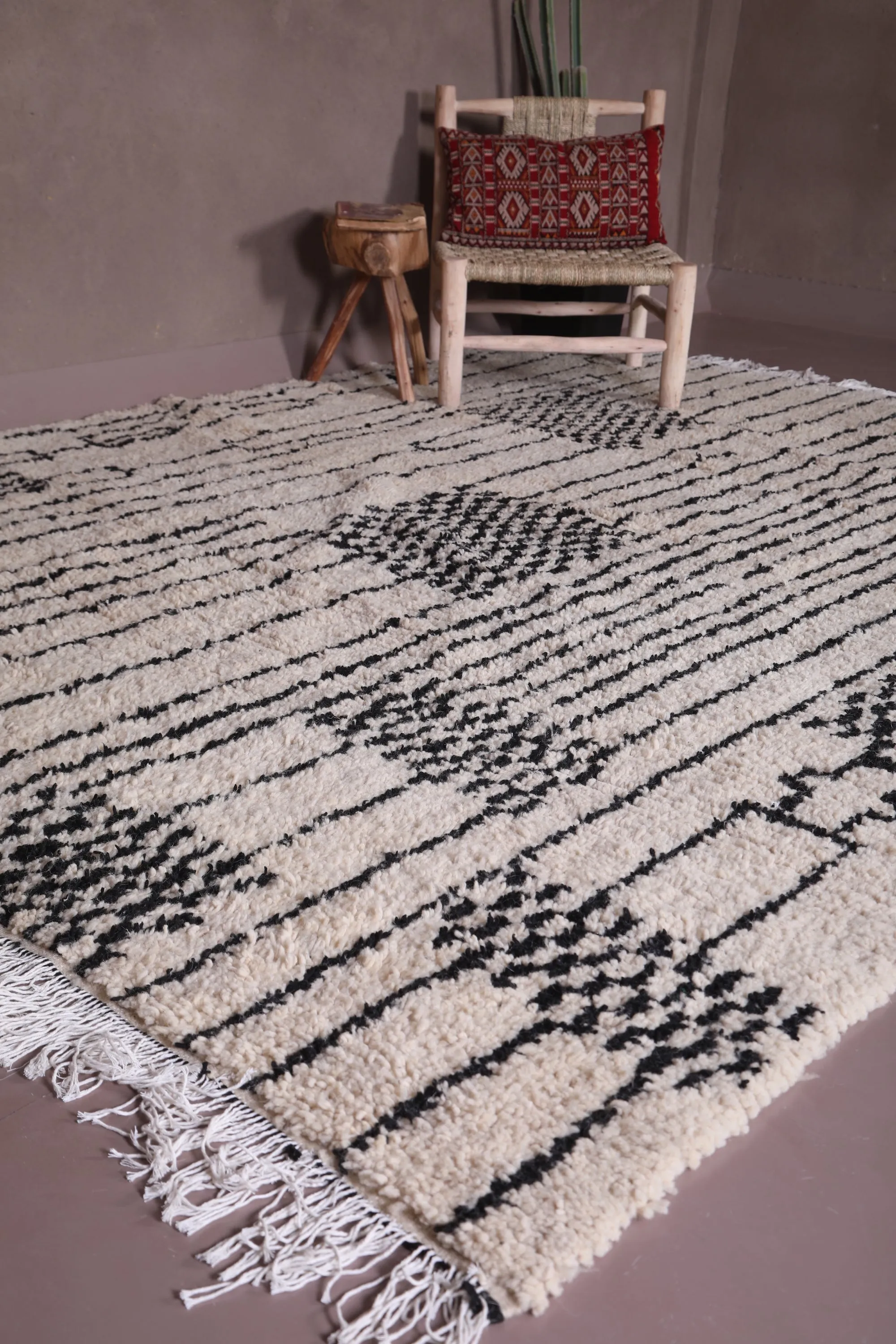 Custom Moroccan rug - Beni ourain rug Handmade - Wool rug