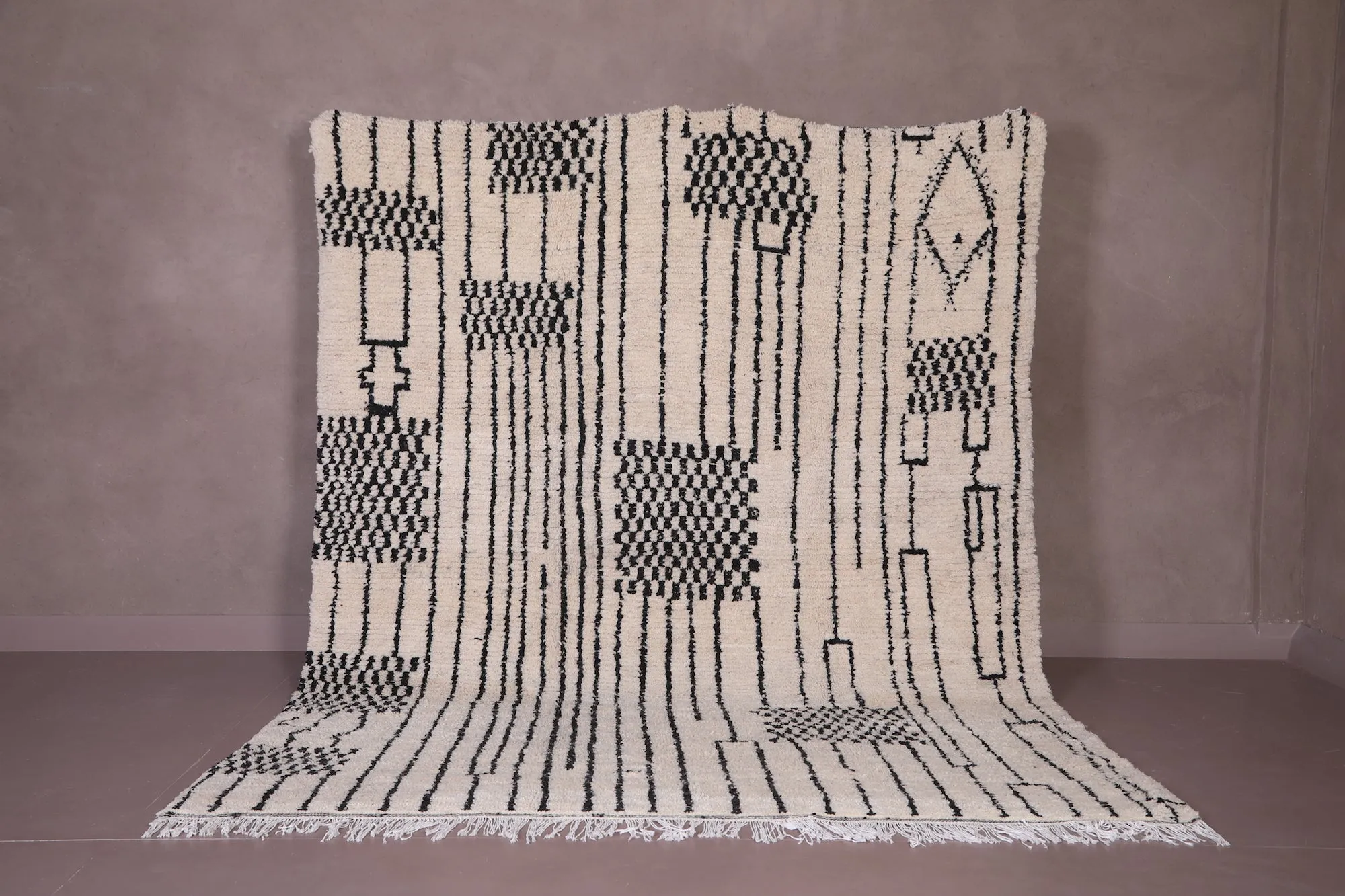 Custom Moroccan rug - Beni ourain rug Handmade - Wool rug
