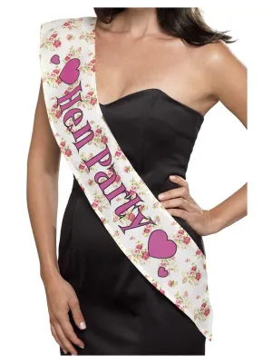 Deluxe Vintage Hen Party Sash