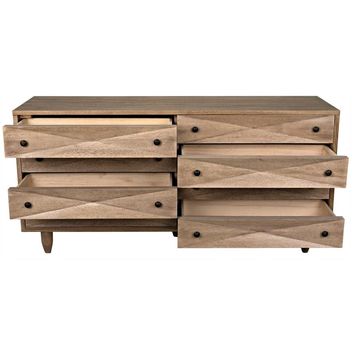 Diamond Double Chest, Washed Walnut