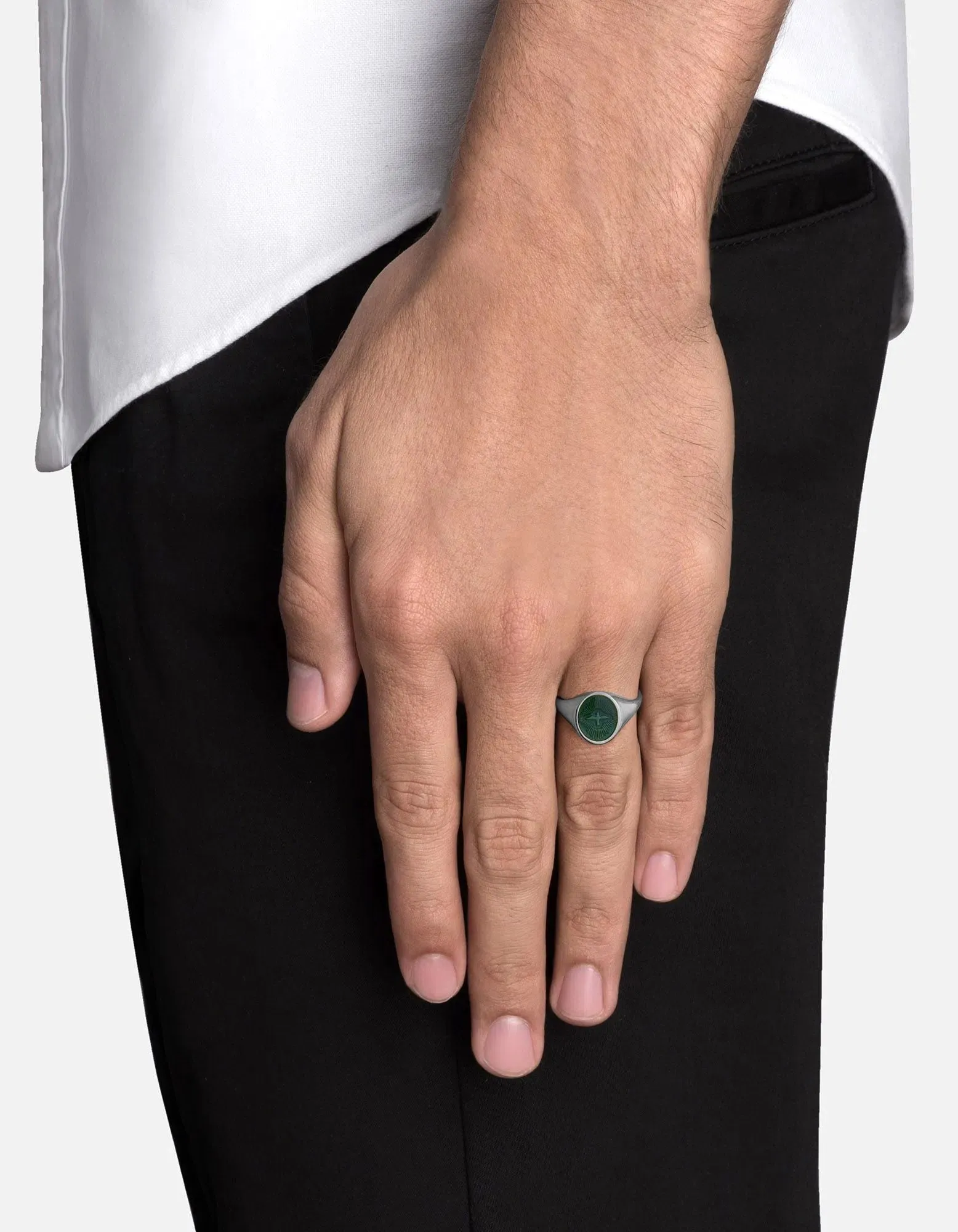 Dove Ring w/Enamel, Sterling Silver