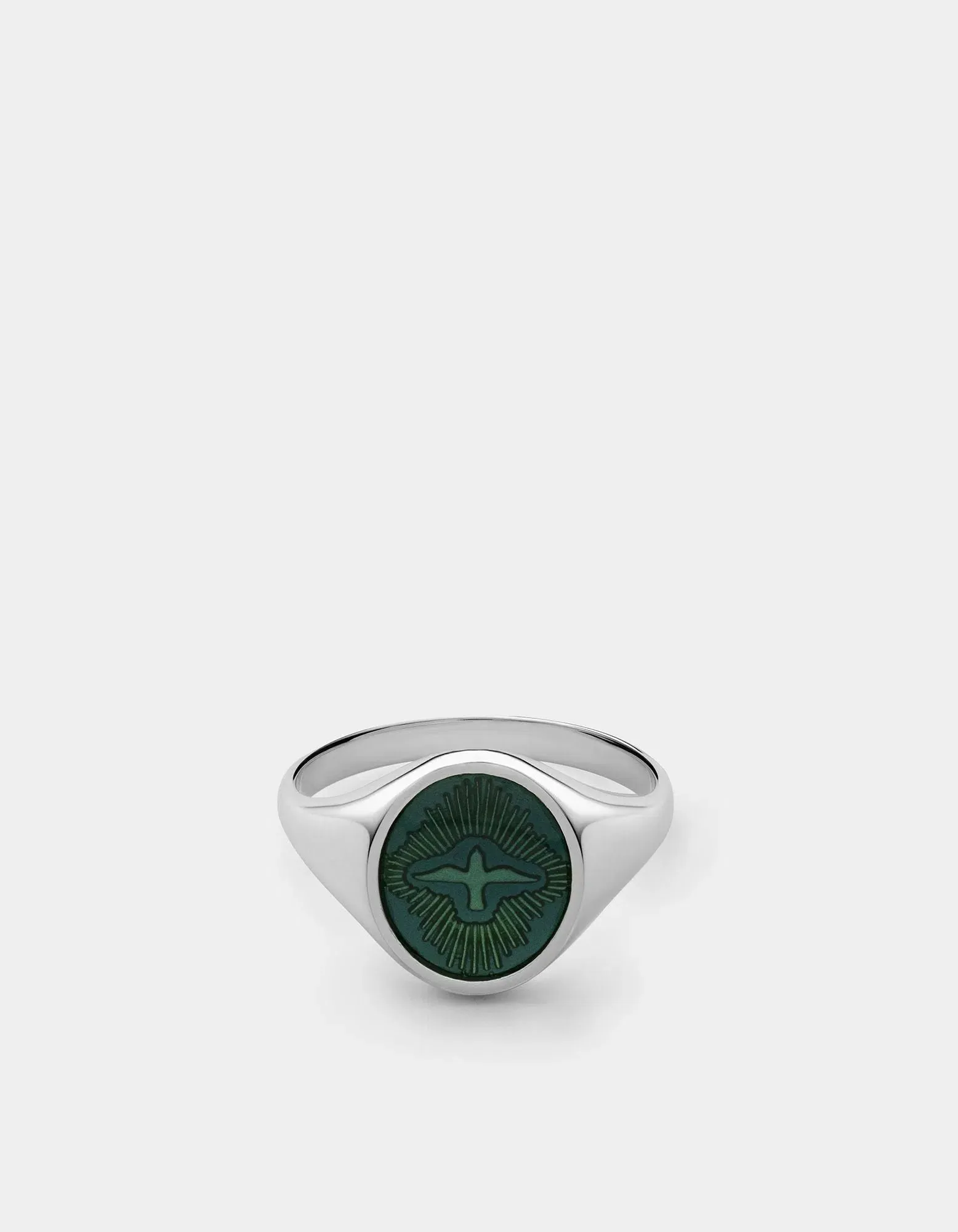 Dove Ring w/Enamel, Sterling Silver