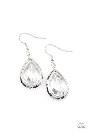 Drop-Dead Duchess Silver Paparazzi Earrings